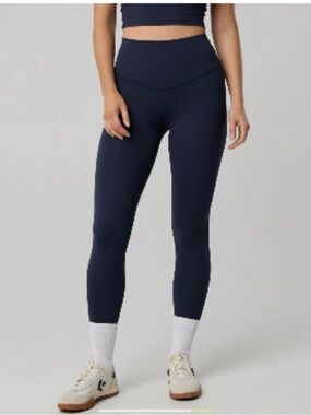 Aerie Offline Real Me High-Rise Navy Blue Leggings